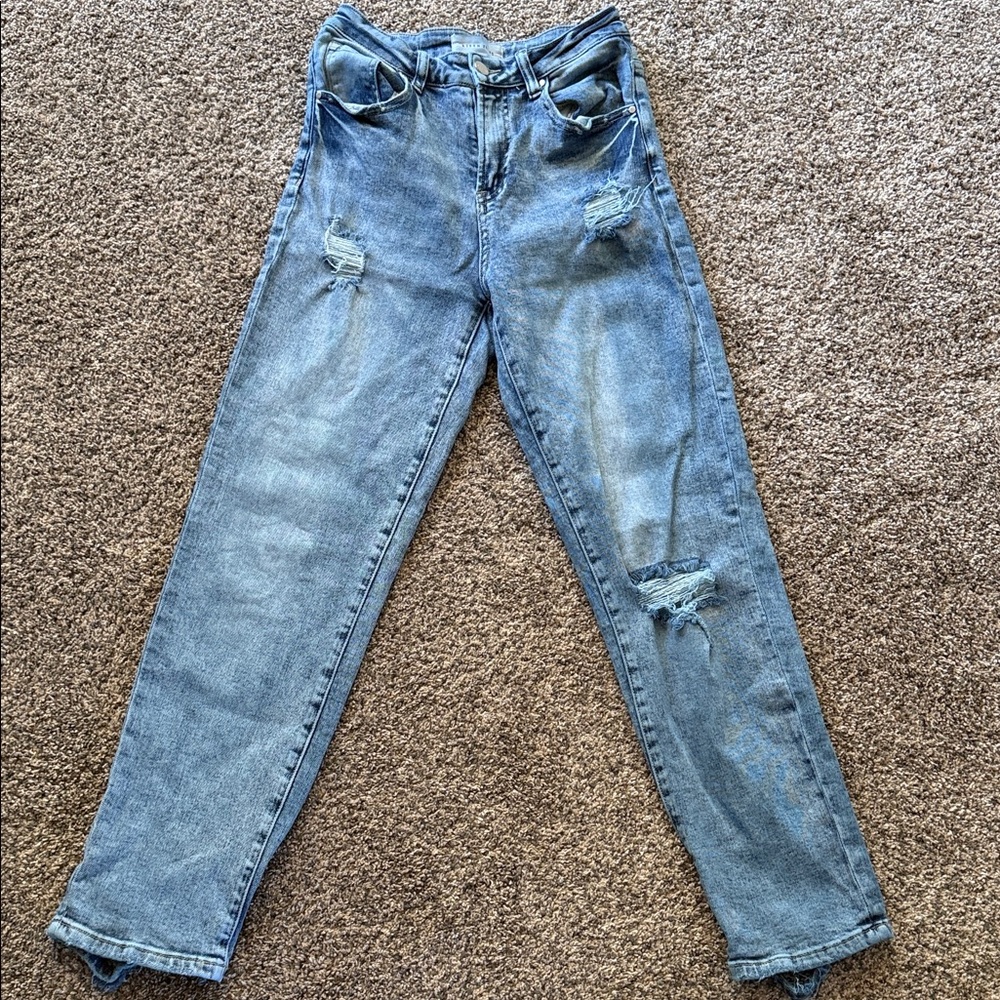 Classic Blue Straight Leg Women's Jeans